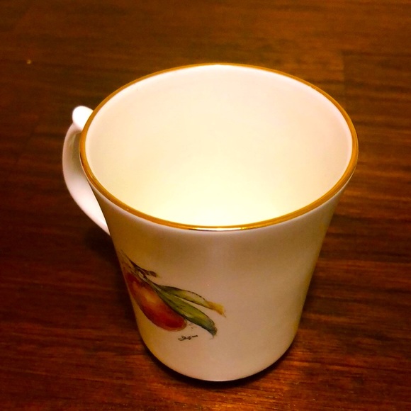 Vintage Set of 2 Jason fine bone china mugs - red apples, pear/grapes - Picture 5 of 10